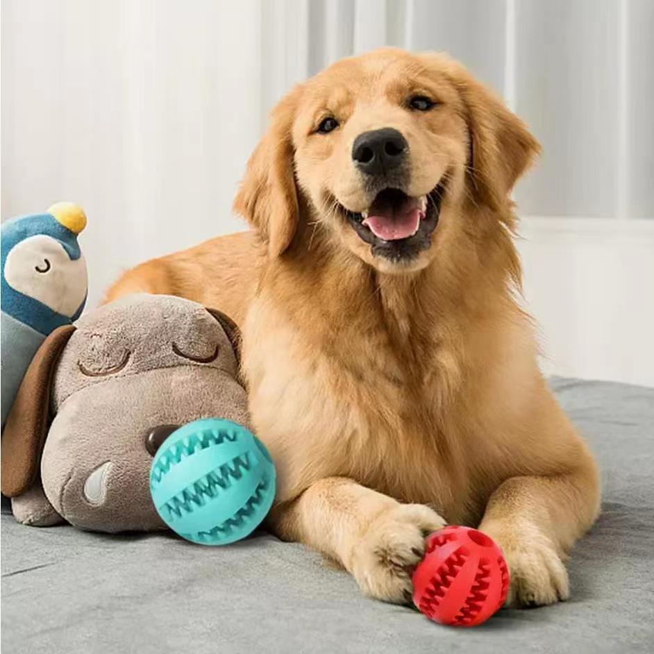 Dog Toys Treat Balls Interactive Hemp Rope Rubber Leaking