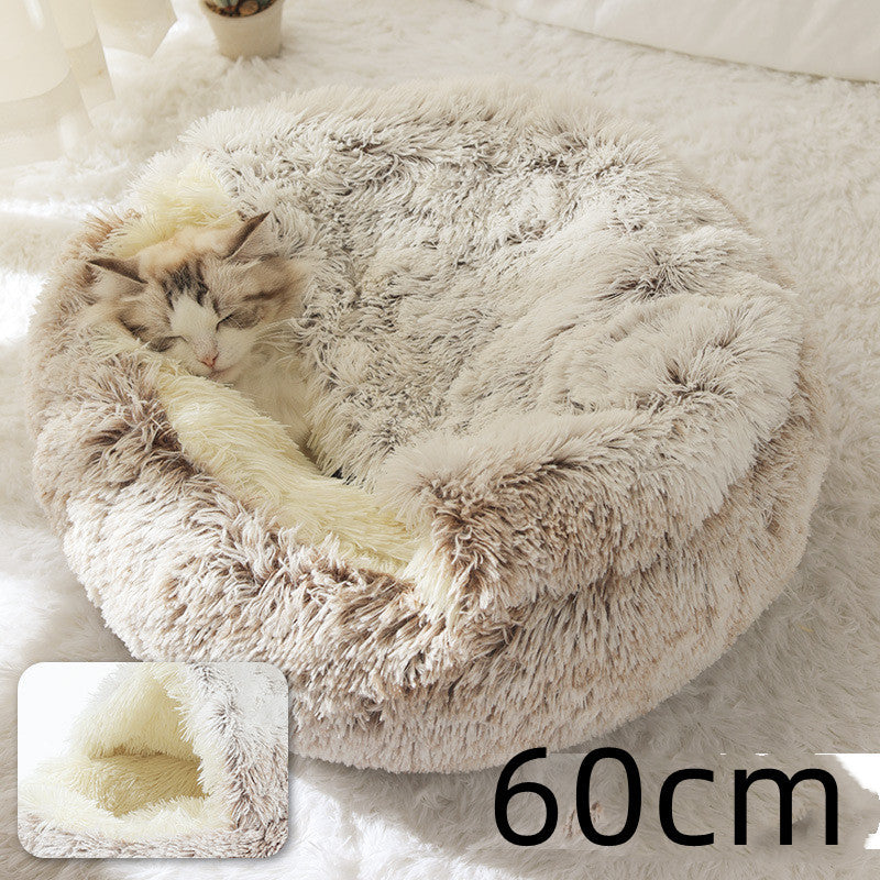 2 In 1 Dog And Cat Bed Pet Winter Bed Ro