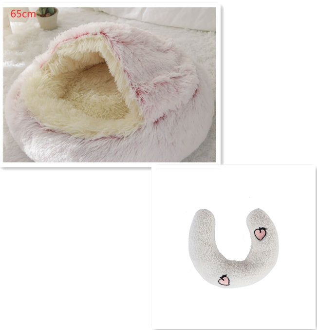 2 In 1 Dog And Cat Bed Pet Winter Bed Ro