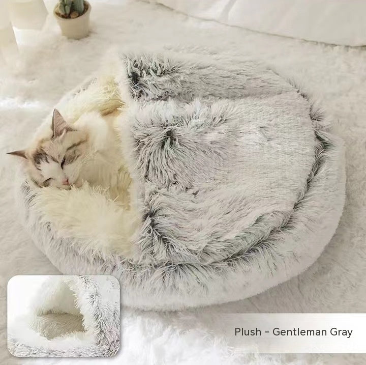 2 In 1 Dog And Cat Bed Pet Winter Bed Ro