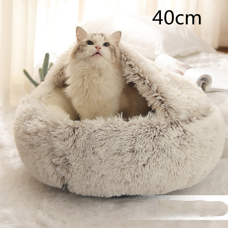 2 In 1 Dog And Cat Bed Pet Winter Bed Ro