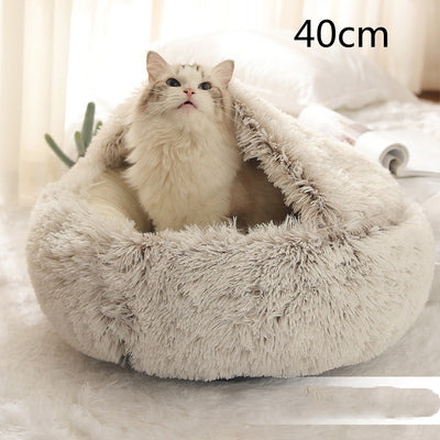 2 In 1 Dog And Cat Bed Pet Winter Bed Ro