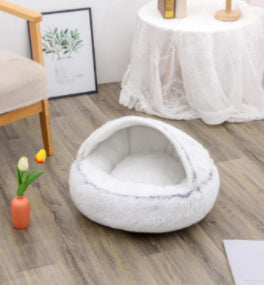2 In 1 Dog And Cat Bed Pet Winter Bed Ro