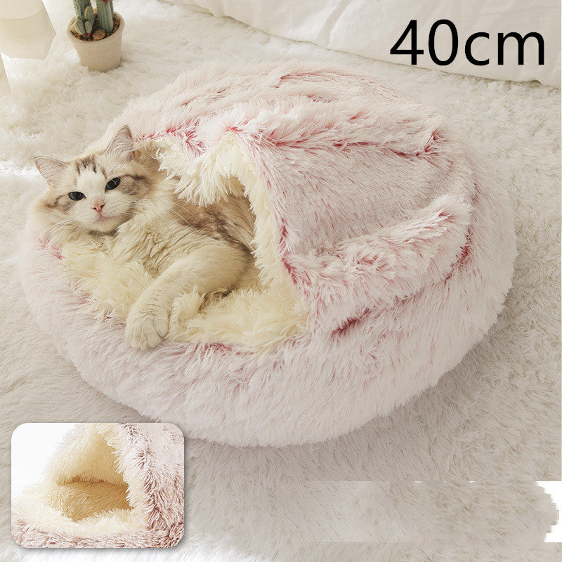 2 In 1 Dog And Cat Bed Pet Winter Bed Ro
