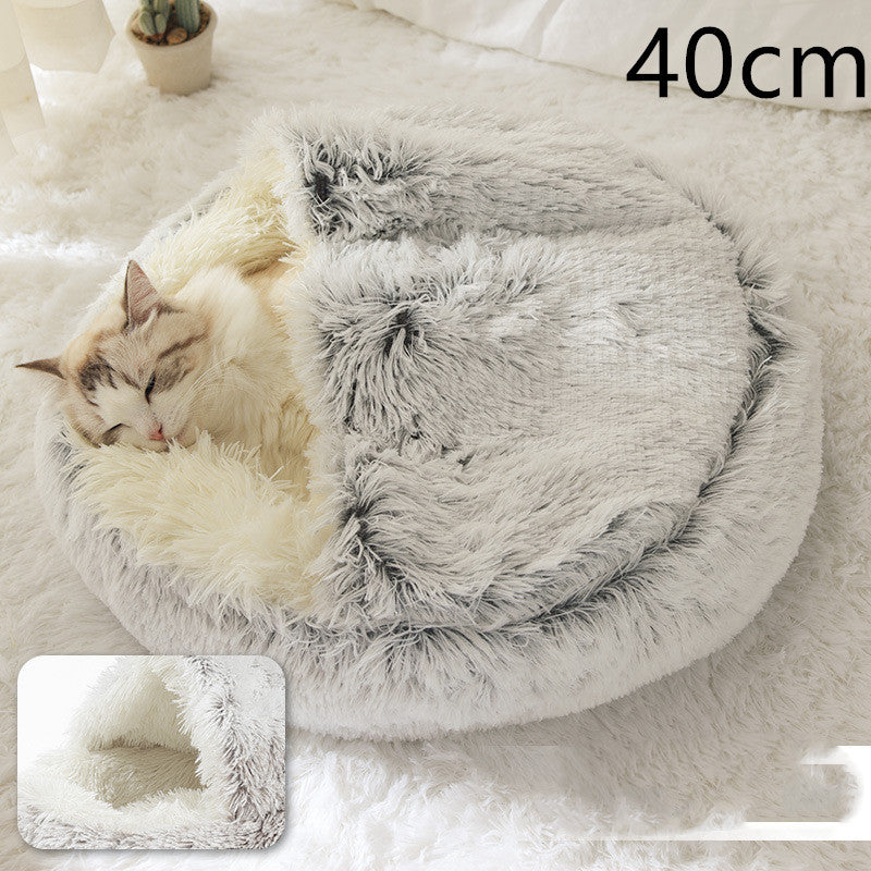 2 In 1 Dog And Cat Bed Pet Winter Bed Ro