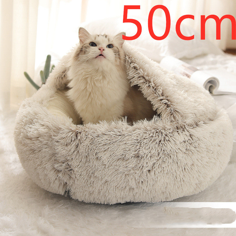 2 In 1 Dog And Cat Bed Pet Winter Bed Ro