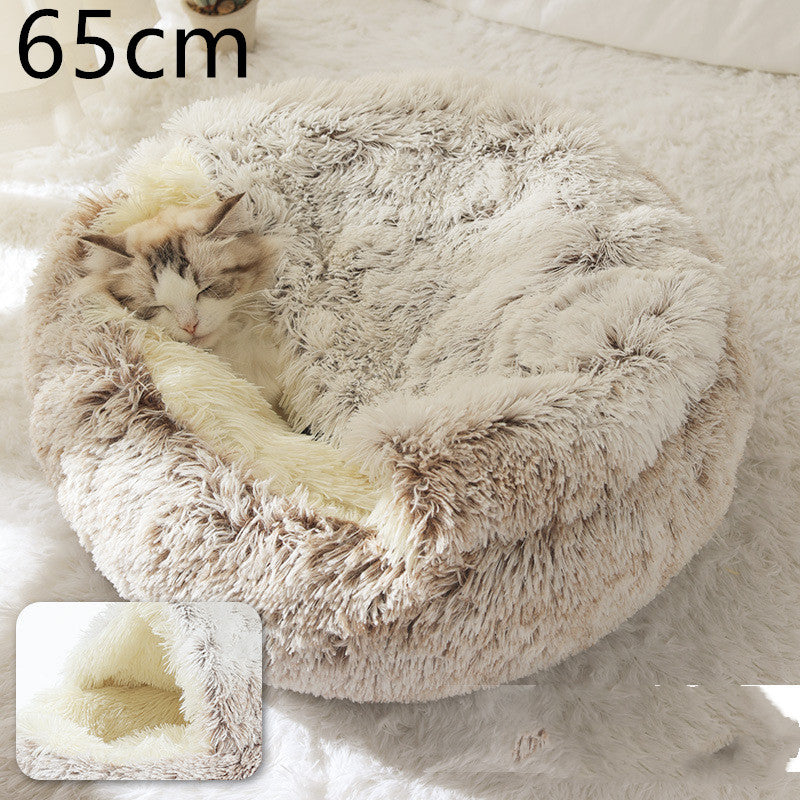 2 In 1 Dog And Cat Bed Pet Winter Bed Ro