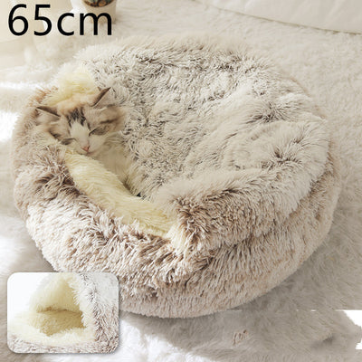 2 In 1 Dog And Cat Bed Pet Winter Bed Ro