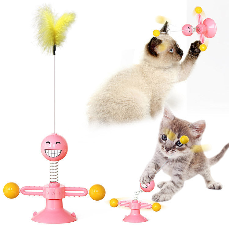 Cat Rotating Windmill Multi-Function Toys Itch Scratchi