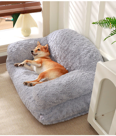 Plush Pet Sofa Bed - All-season, Non-slip