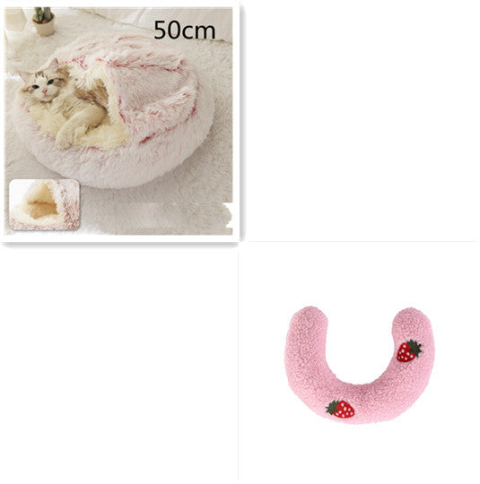 2 In 1 Dog And Cat Bed Pet Winter Bed Ro