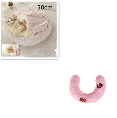 2 In 1 Dog And Cat Bed Pet Winter Bed Ro