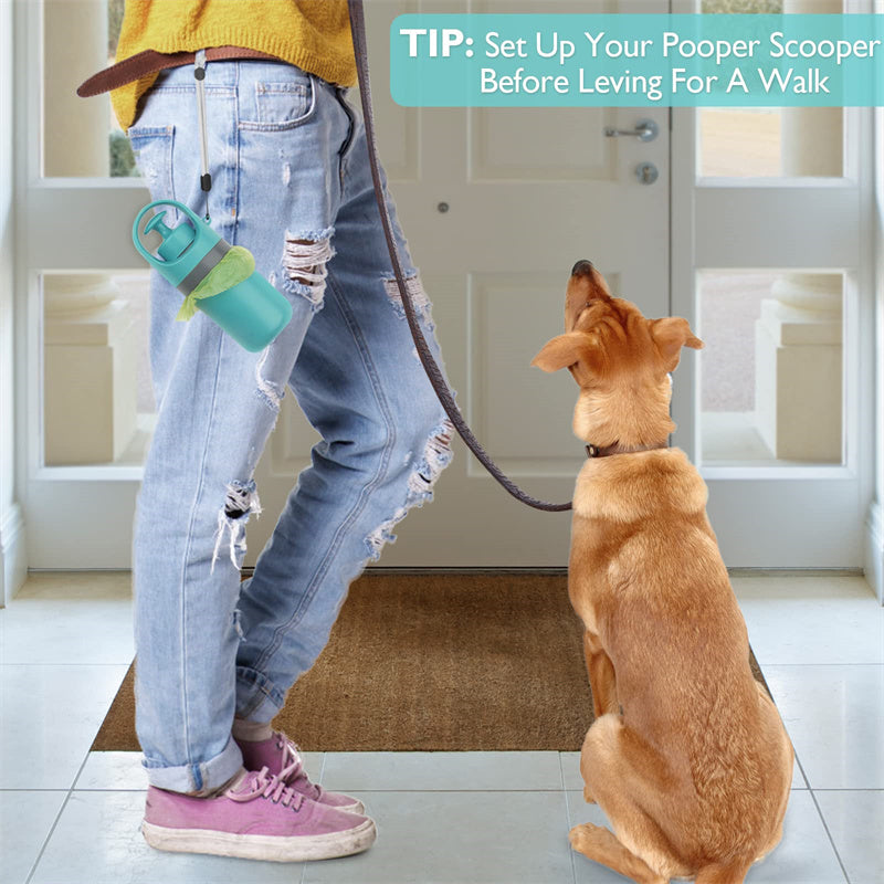 Portable Lightweight Dog Pooper Scooper With Built-in Poop