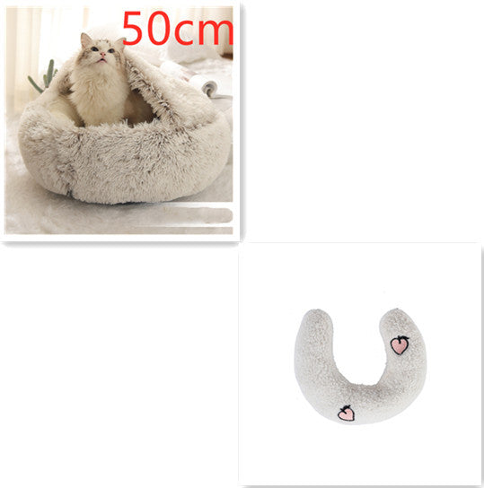 2 In 1 Dog And Cat Bed Pet Winter Bed Ro