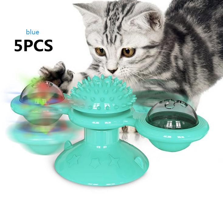 Cat Rotating Windmill Multi-Function Toys Itch Scratchi
