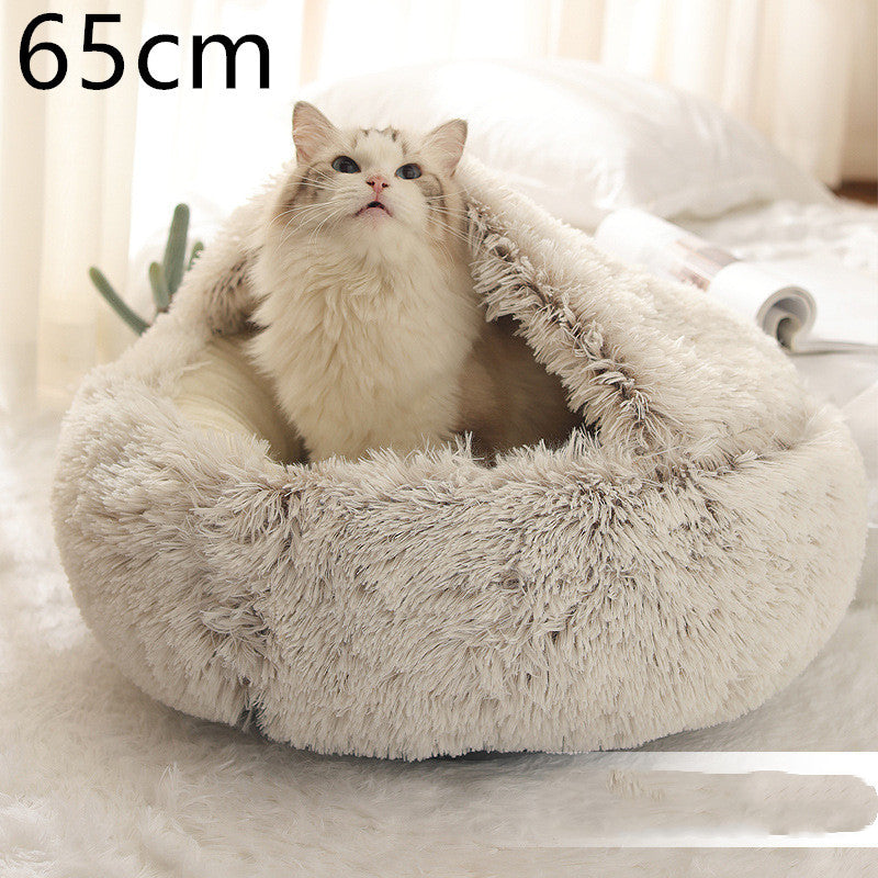 2 In 1 Dog And Cat Bed Pet Winter Bed Ro