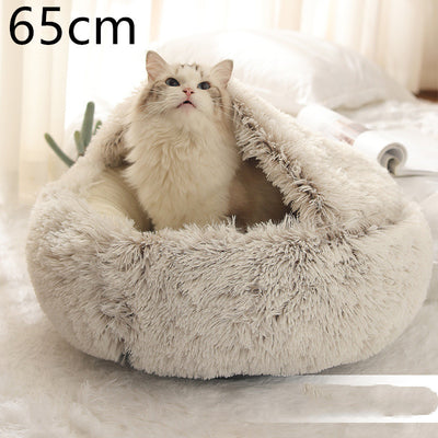2 In 1 Dog And Cat Bed Pet Winter Bed Ro