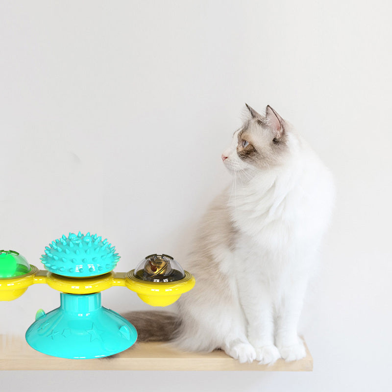 Cat Rotating Windmill Multi-Function Toys Itch Scratchi