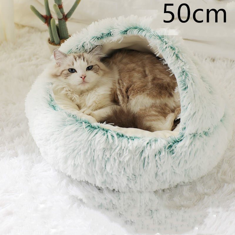 2 In 1 Dog And Cat Bed Pet Winter Bed Ro