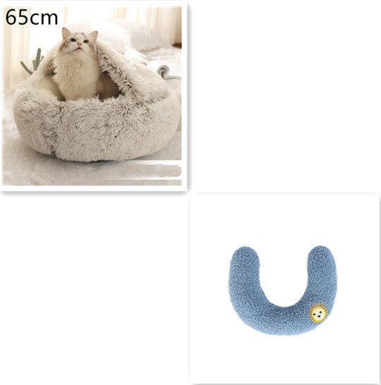 2 In 1 Dog And Cat Bed Pet Winter Bed Ro