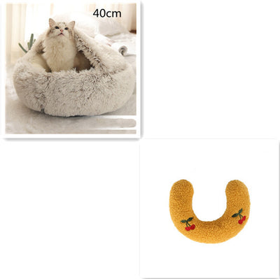 2 In 1 Dog And Cat Bed Pet Winter Bed Ro