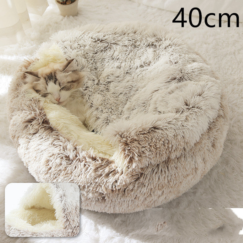 2 In 1 Dog And Cat Bed Pet Winter Bed Ro