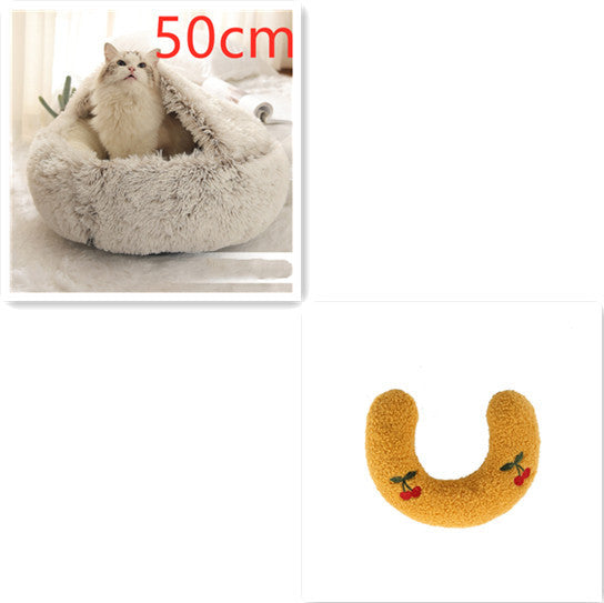 2 In 1 Dog And Cat Bed Pet Winter Bed Ro