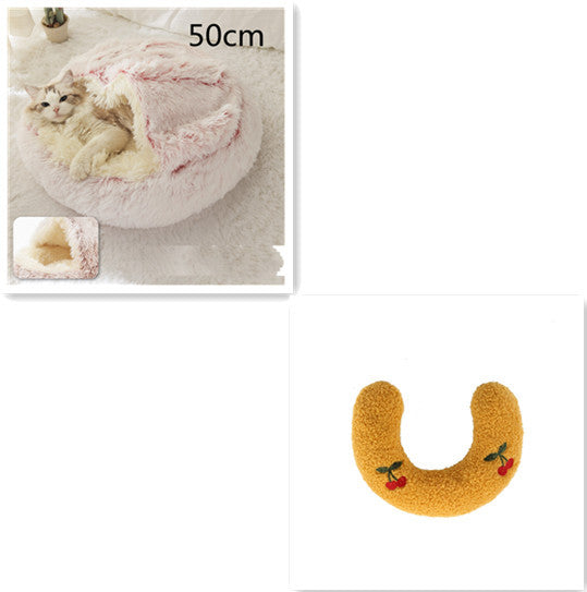 2 In 1 Dog And Cat Bed Pet Winter Bed Ro