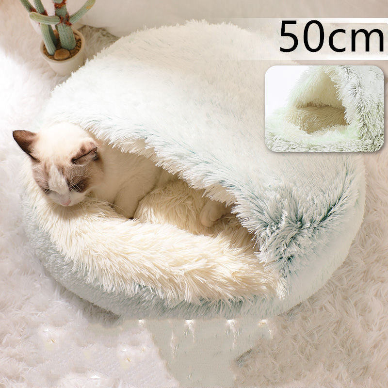 2 In 1 Dog And Cat Bed Pet Winter Bed Ro