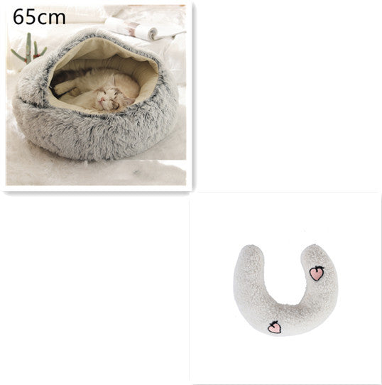 2 In 1 Dog And Cat Bed Pet Winter Bed Ro