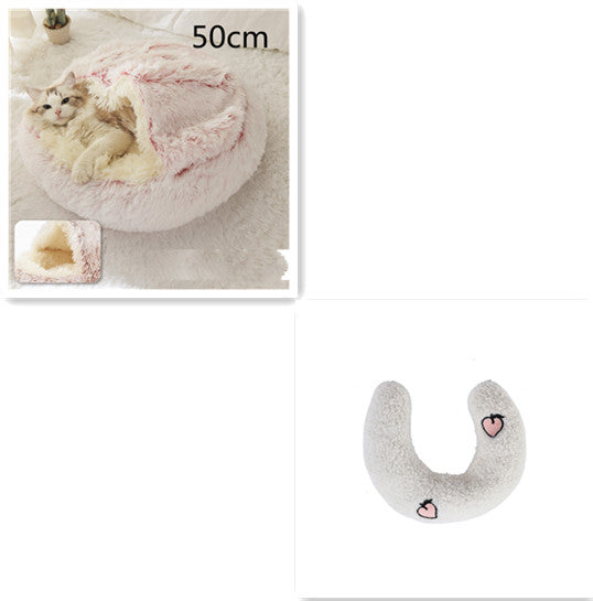 2 In 1 Dog And Cat Bed Pet Winter Bed Ro