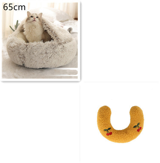 2 In 1 Dog And Cat Bed Pet Winter Bed Ro