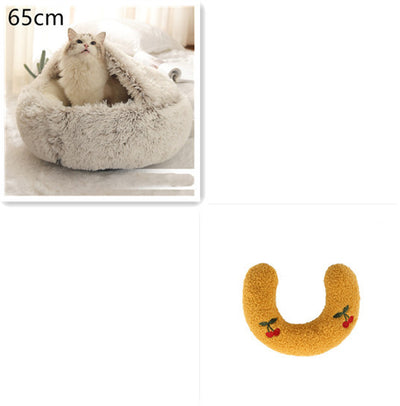 2 In 1 Dog And Cat Bed Pet Winter Bed Ro
