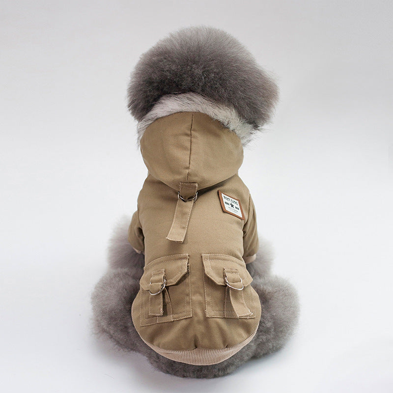 Cap dog coat cold proection for pet