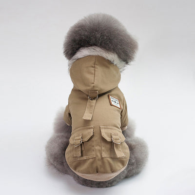 Cap dog coat cold proection for pet