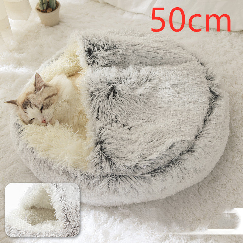 2 In 1 Dog And Cat Bed Pet Winter Bed Ro