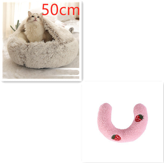 2 In 1 Dog And Cat Bed Pet Winter Bed Ro