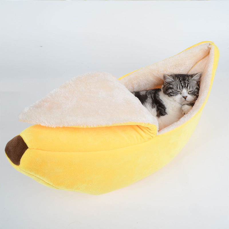 Removable And Washable Round Long Hair Cat's Nest 