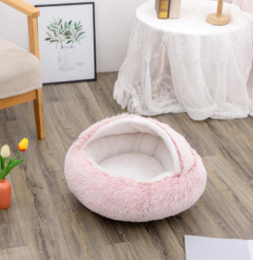 2 In 1 Dog And Cat Bed Pet Winter Bed Ro