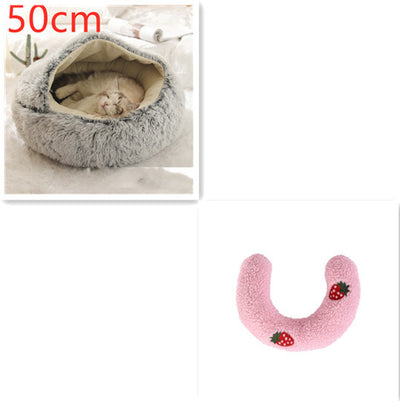 2 In 1 Dog And Cat Bed Pet Winter Bed Ro