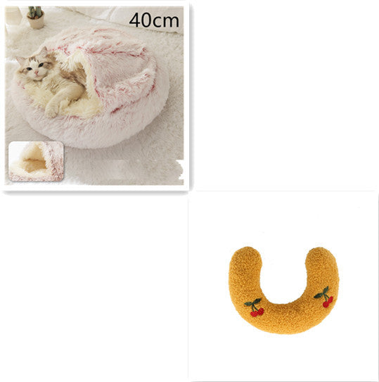 2 In 1 Dog And Cat Bed Pet Winter Bed Ro