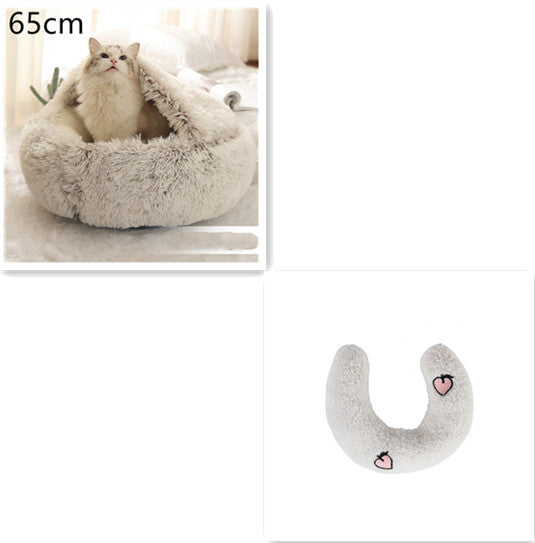 2 In 1 Dog And Cat Bed Pet Winter Bed Ro