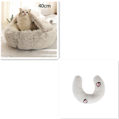 2 In 1 Dog And Cat Bed Pet Winter Bed Ro