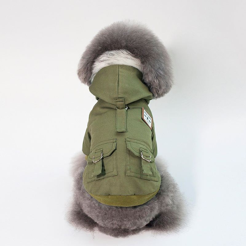 Cap dog coat cold proection for pet