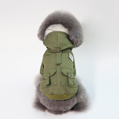 Cap dog coat cold proection for pet