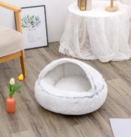 2 In 1 Dog And Cat Bed Pet Winter Bed Ro
