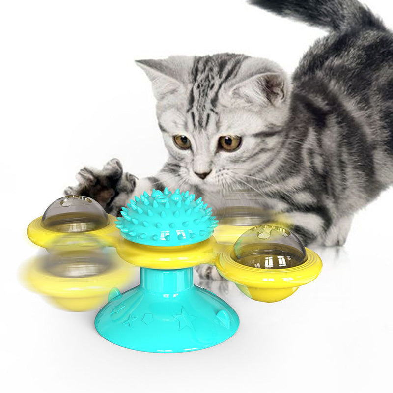 Cat Rotating Windmill Multi-Function Toys Itch Scratchi