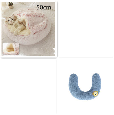 2 In 1 Dog And Cat Bed Pet Winter Bed Ro