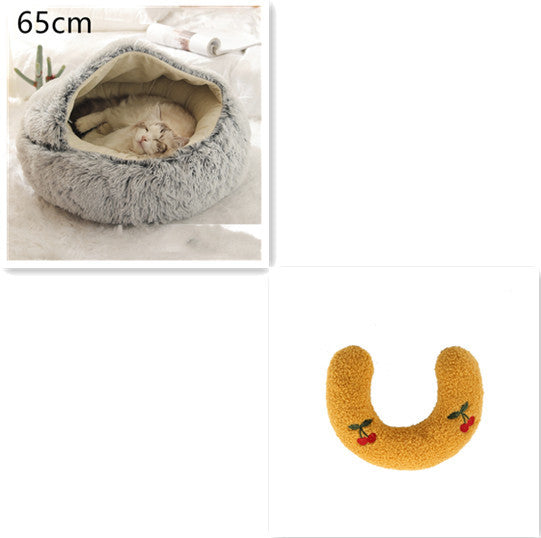 2 In 1 Dog And Cat Bed Pet Winter Bed Ro