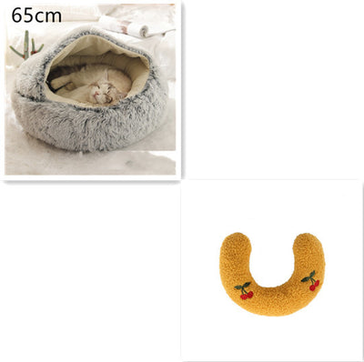 2 In 1 Dog And Cat Bed Pet Winter Bed Ro